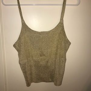 Caché Gold Shimmer Tank